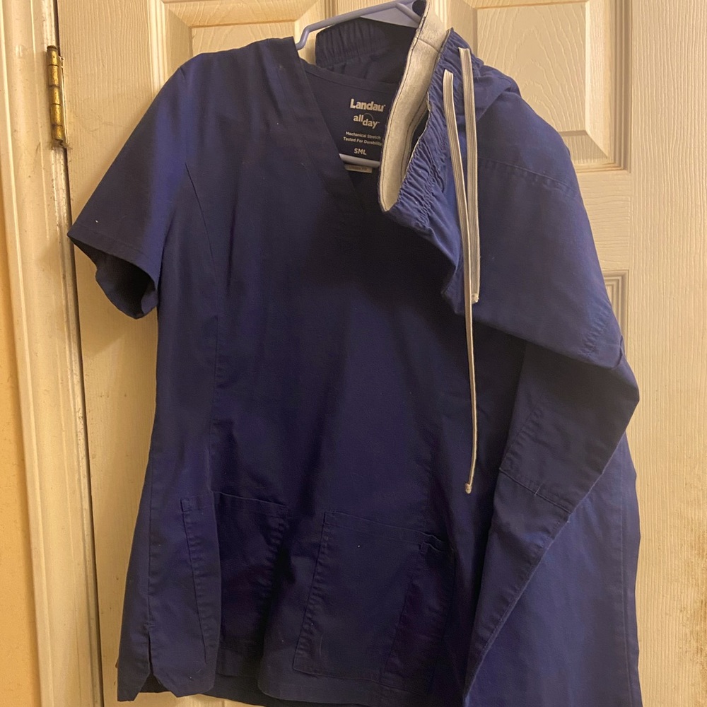 Landau Navy All Day Scrubs